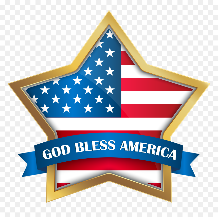 4th Of July Clipart God Bless America, HD Png Download - 4th of july clipart png
