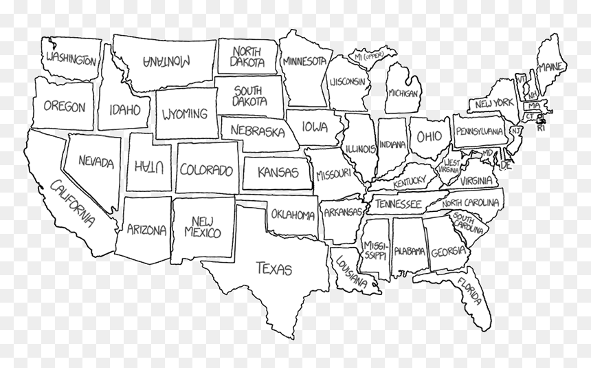 1653-rearranged - Eating Disorder And Gender, HD Png Download - blank map of usa png
