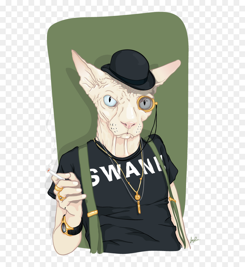 Swank - Cartoon, HD Png Download - scroll work png