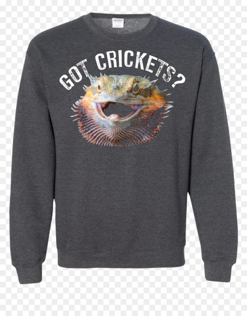 Bearded Dragon Tee Funny Bearded Dragon, Got Crickets - Long-sleeved T-shirt, HD Png Download - crickets png