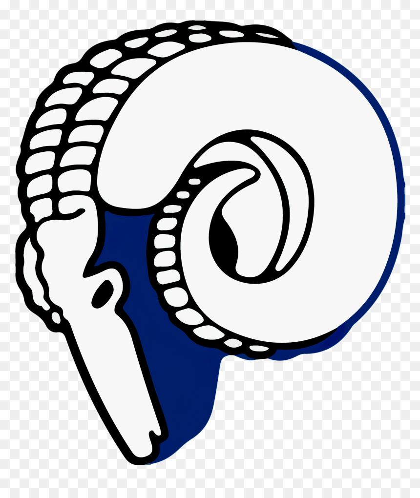 La Rams First Logo, HD Png Download - ram head png