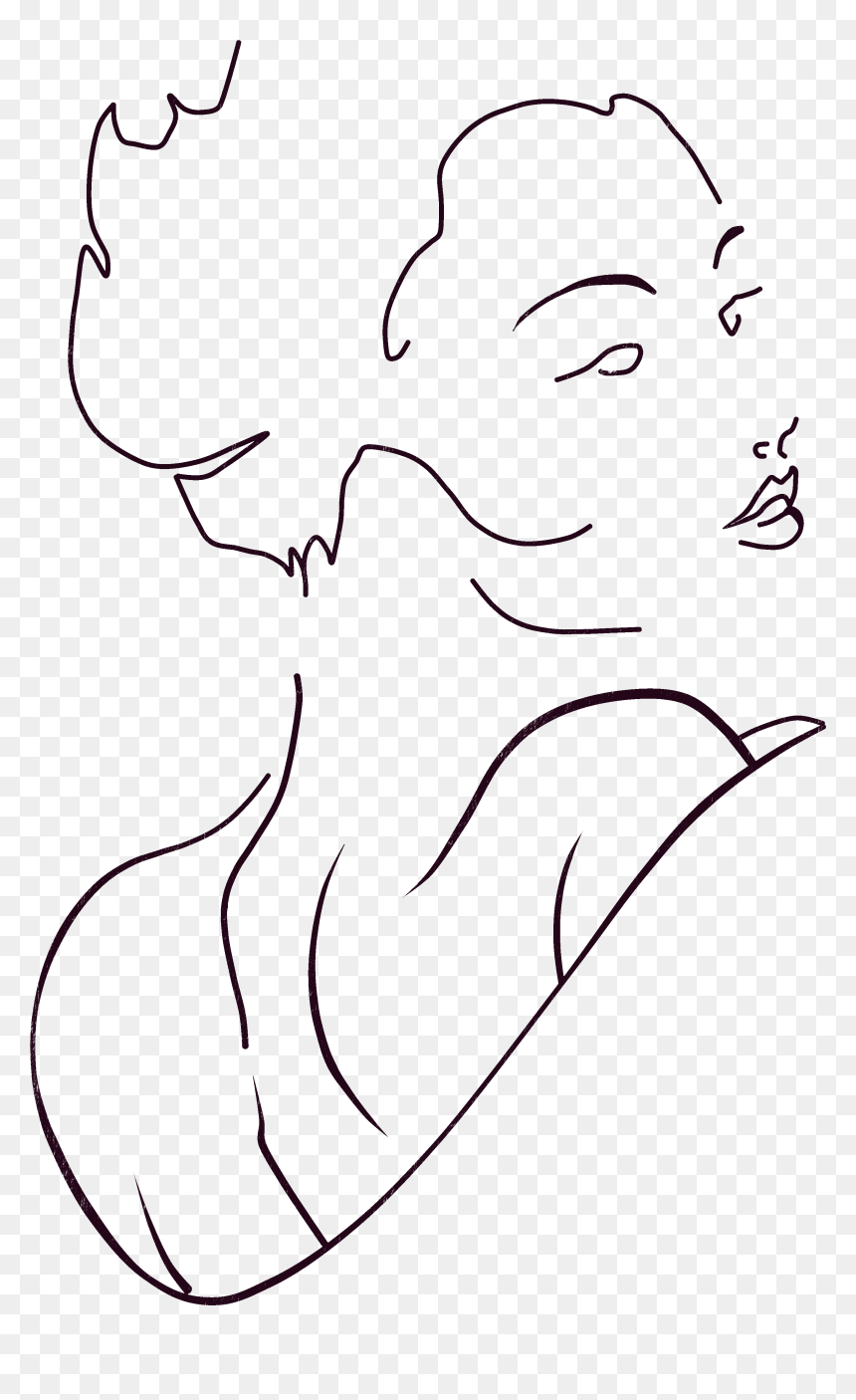 Transparent Clothespin On Nose Clipart - Line Art, HD Png Download - geisha png