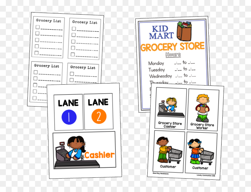 Pretend Play Props- Grocery Store , Png Download, Transparent Png - grocery store png