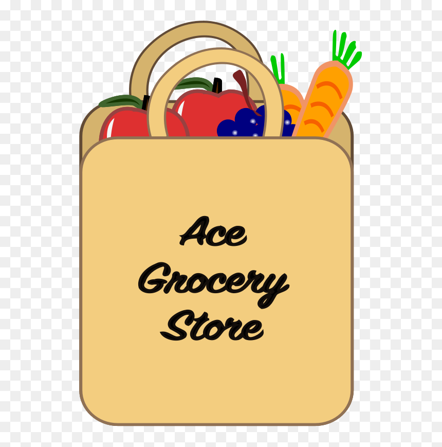 Grocery Shopping Bag - Animasi Tas Belanja Png, Transparent Png - grocery store png