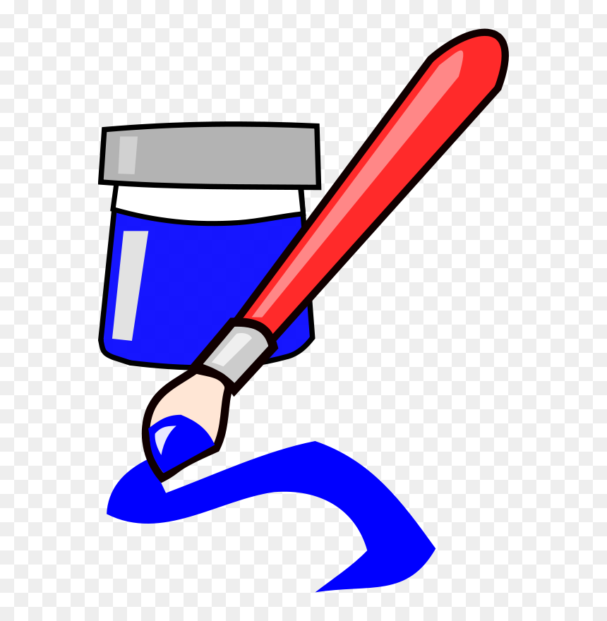 Brush - Paint Brush Clip Art, HD Png Download - ink spill png