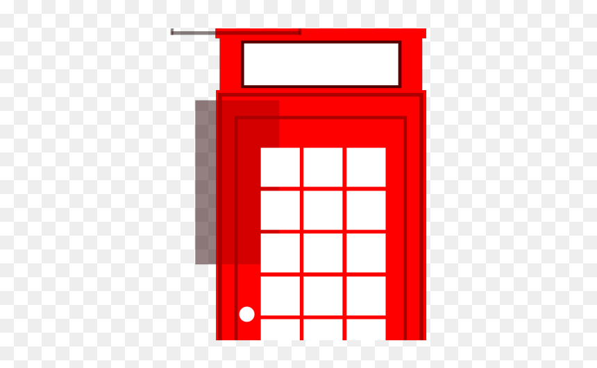 British Phone Booth Png Icons - Carmine, Transparent Png - red phone png