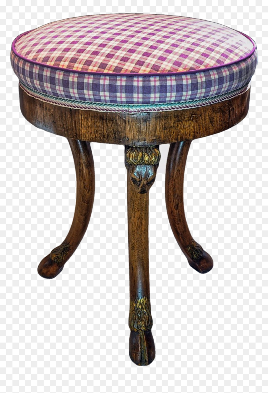 Three Legged Stool With Ram"s Head Corbels - Coffee Table, HD Png Download - ram head png