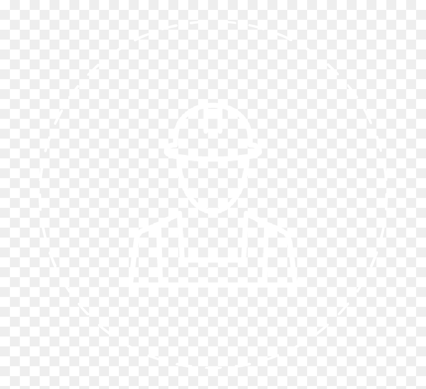 Man In A Hard Hat - Johns Hopkins Logo White, HD Png Download - agriculture icon png