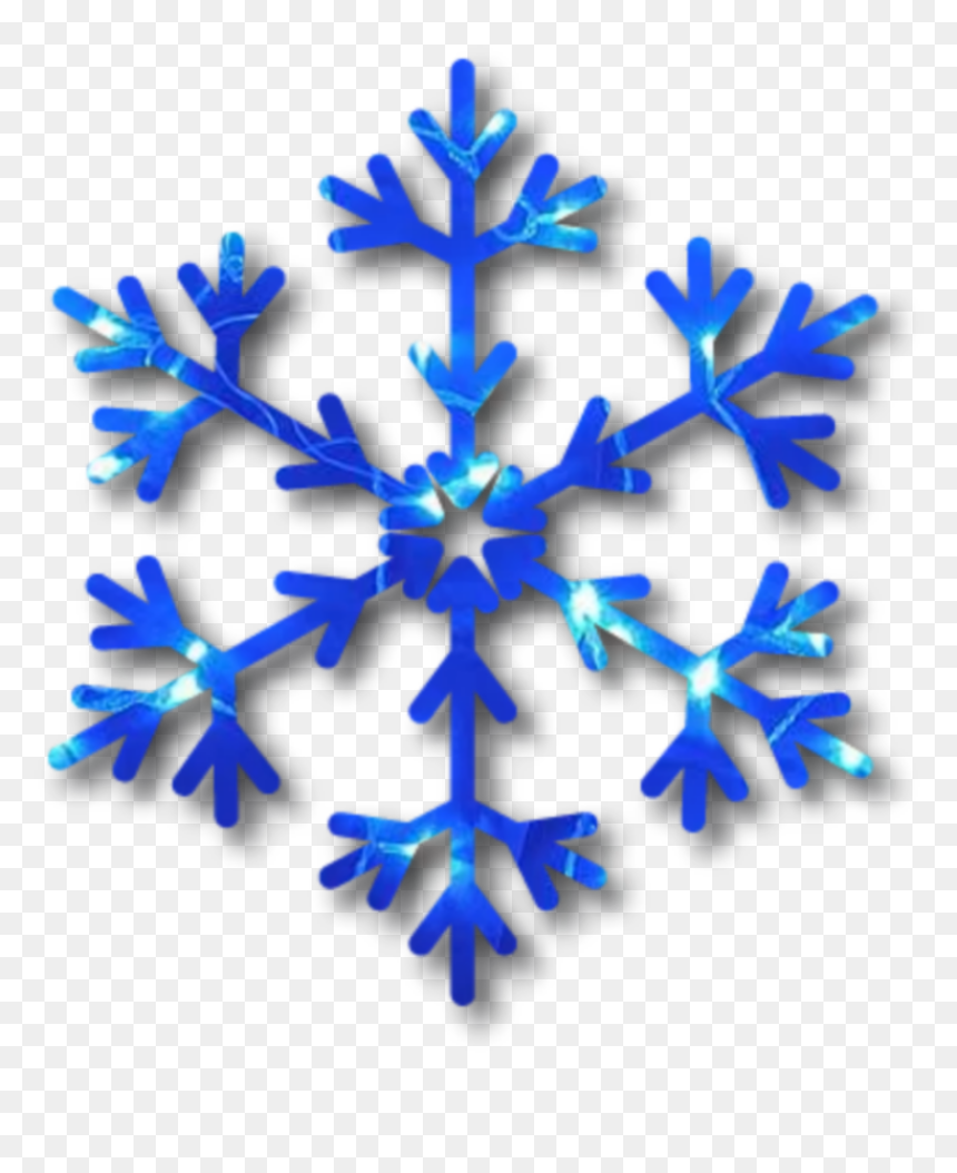 #blue #snowflake #overlay - Clip Art, HD Png Download - blue snowflakes png