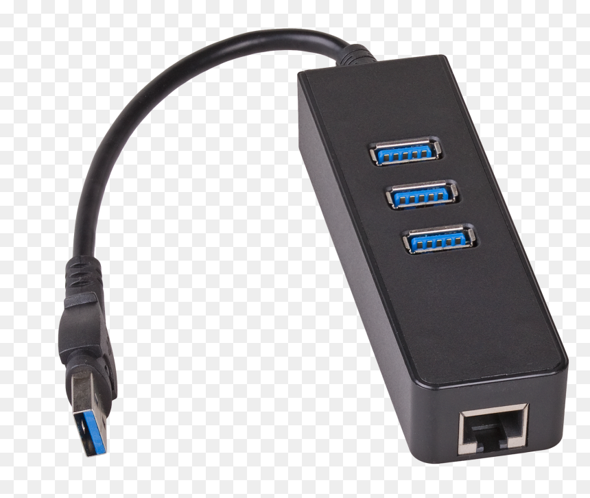 Usb Hub, HD Png Download - ethernet png
