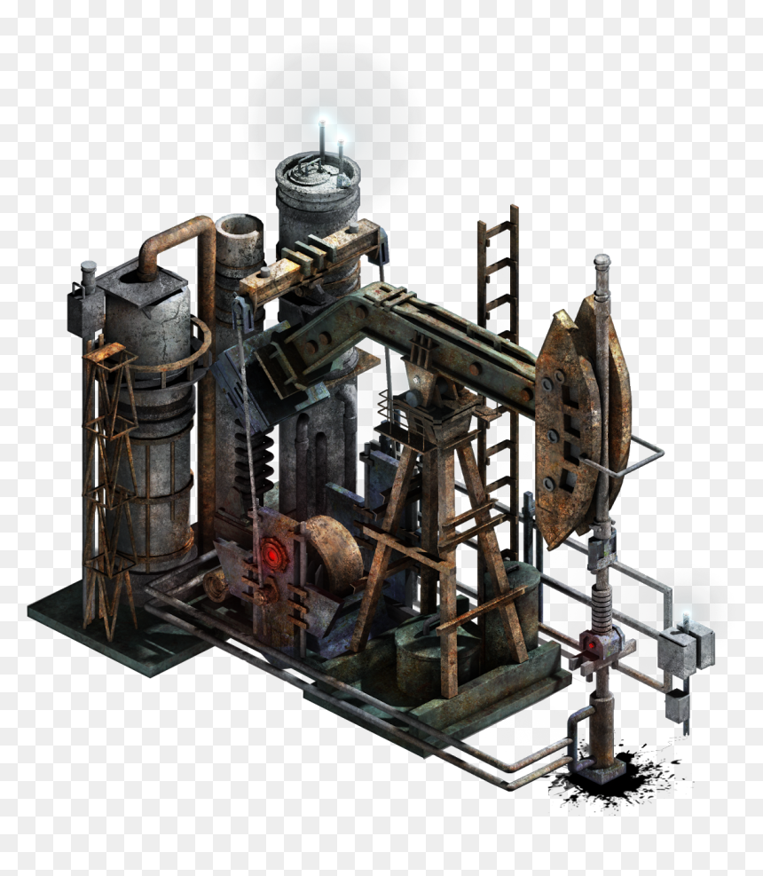 War Commander - Machine, HD Png Download - oil derrick png