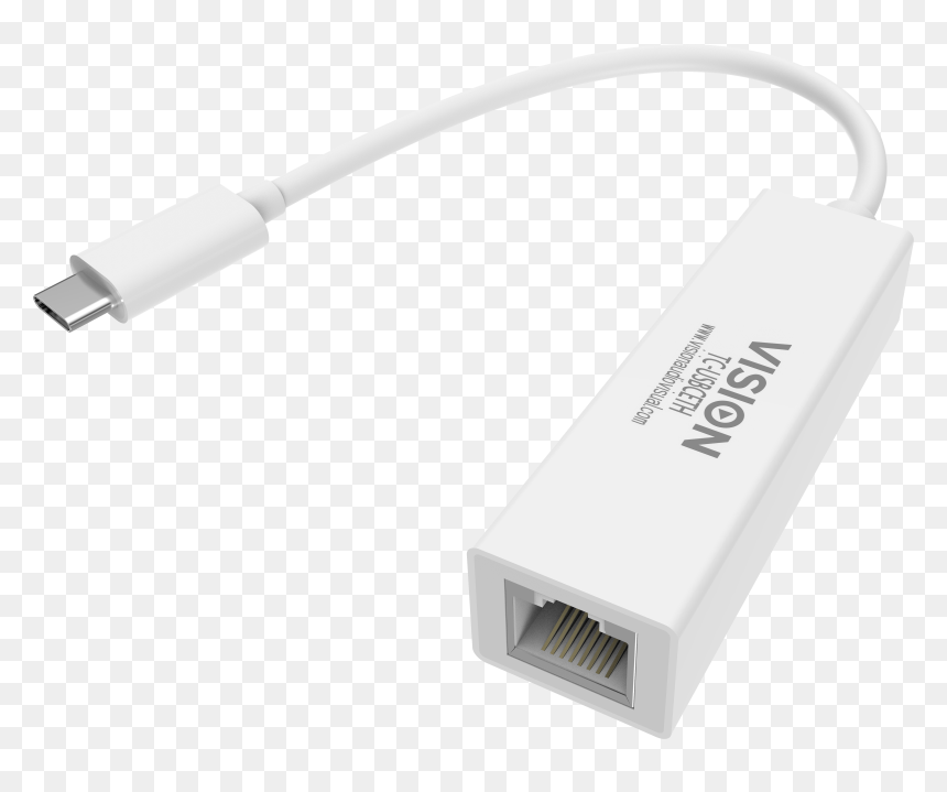 Converts A Usb Port On A Laptop Into An Rj45 Ethernet - Cat6 To Usb C, HD Png Download - ethernet png