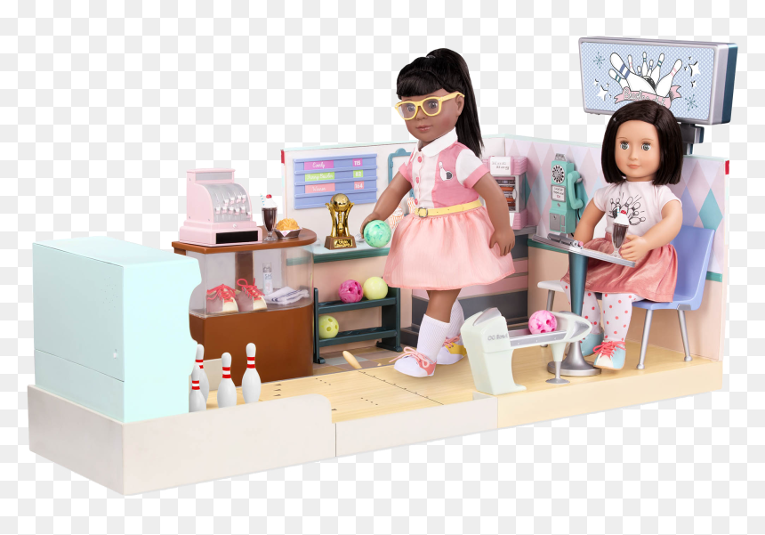 Let It Roll Bowling Alley For 18-inch Dolls - Our Generation Dolls Bowling, HD Png Download - bowling lane png