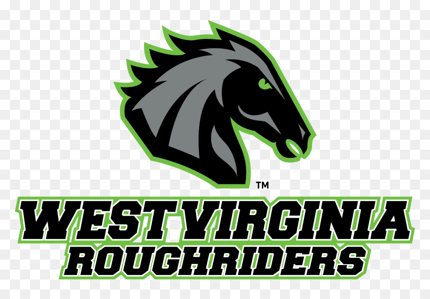 West Virginia Roughriders Logo, HD Png Download - wv png