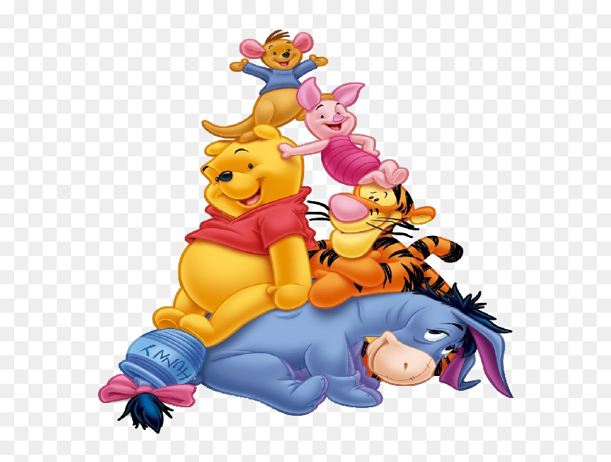 Holiday Clipart Winnie The Pooh - Cartoon Drawing Of Winnie The Pooh, HD Png Download - holiday clipart png