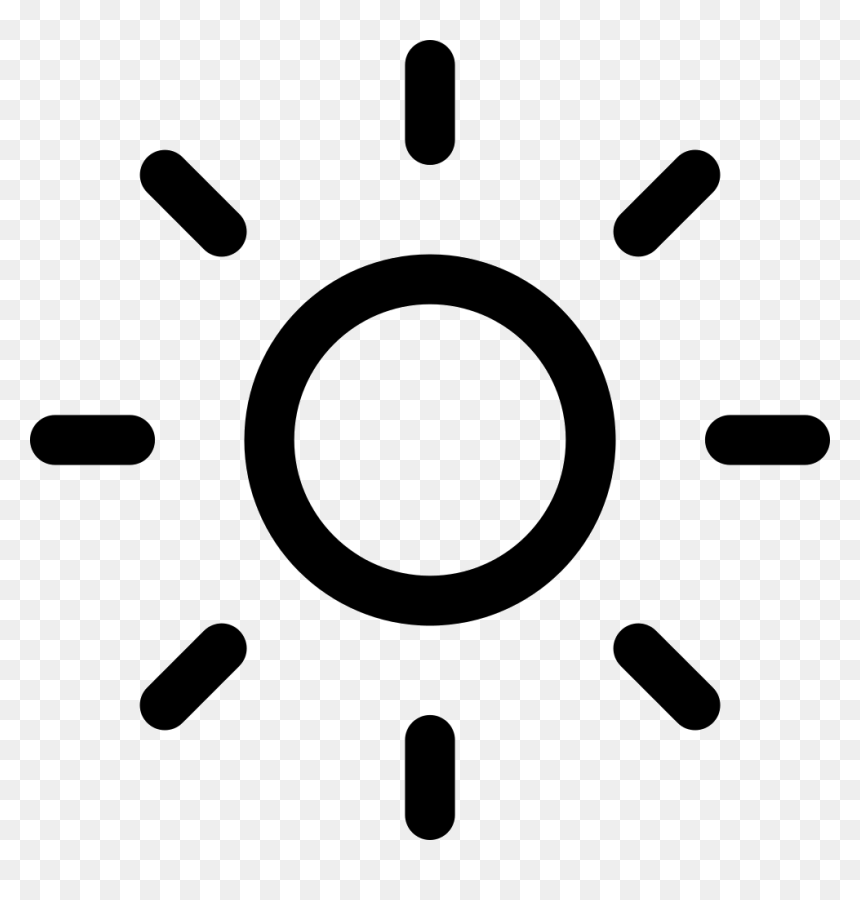 Sun - Sunset Icon Png, Transparent Png - sun png black and white