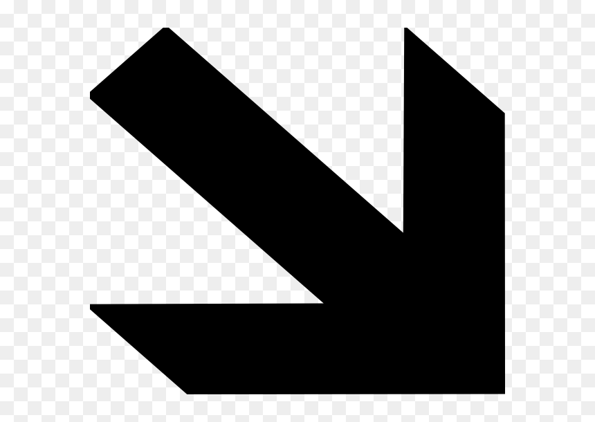 Arrow Down Right Png, Transparent Png - western clip art png