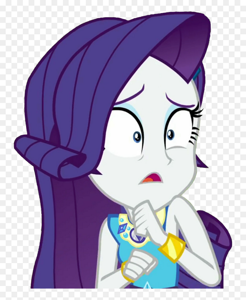 Thebarsection, Clothes, Equestria Girls, Female, Rarity, - Rarity Equestria Girls 2018, HD Png Download - scared girl png