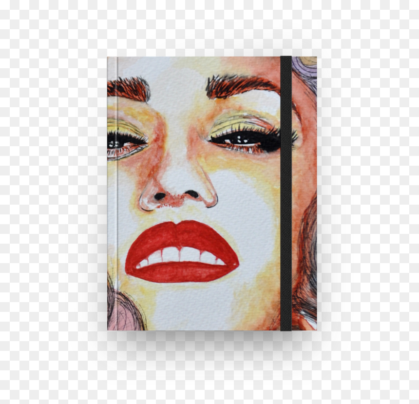 Caderno Gwen Stefani Em Aquarela De Margarete Bomna - Modern Art, HD Png Download - gwen stefani png