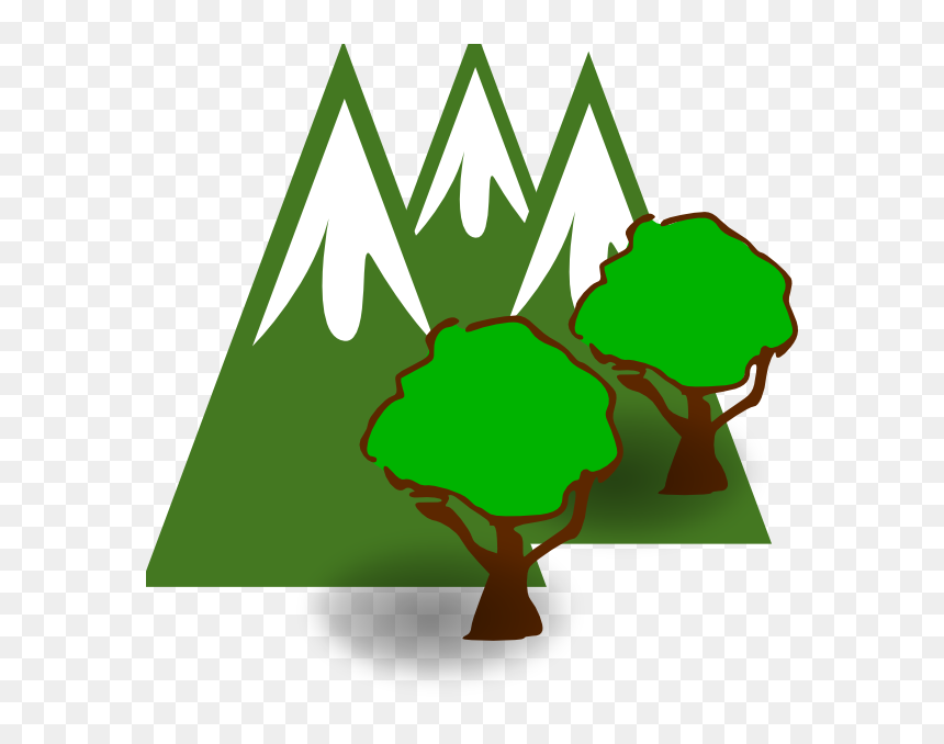 Forest Mountain Clipart , Png Download - Tree Clip Art, Transparent Png - mountains clipart png