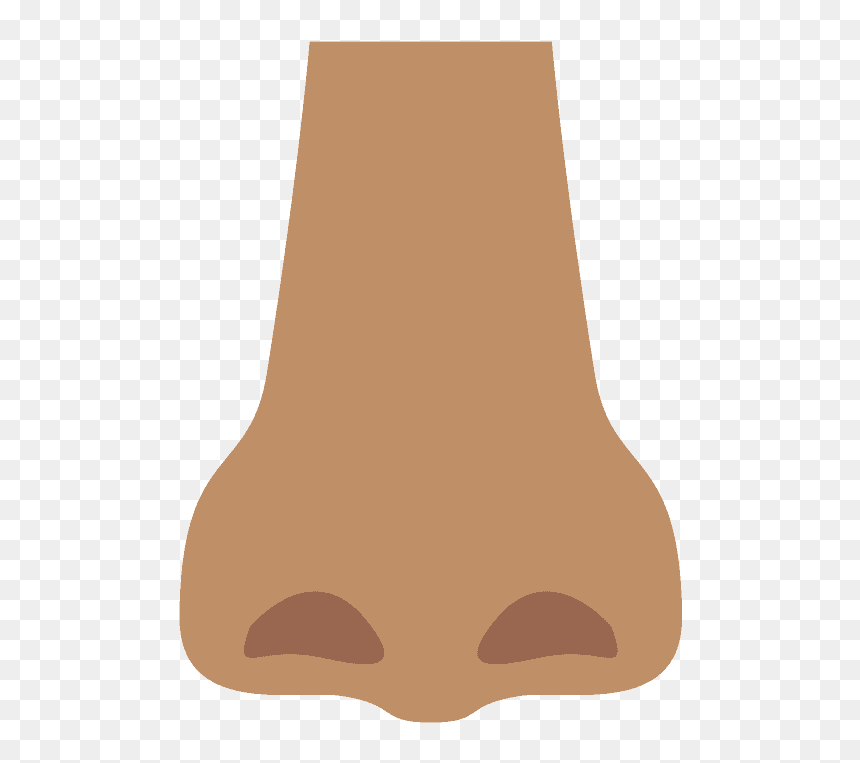 Nose Emoji Clipart - Nez Png, Transparent Png - nose clipart png