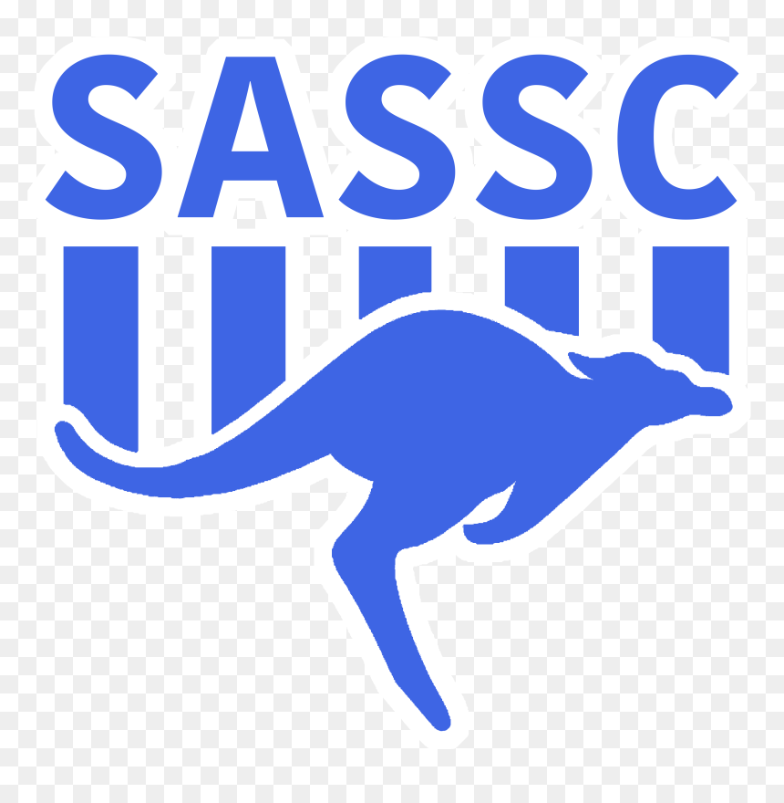 Thick Sassc Royal Blue White Outline - North Melbourne Kangaroos Emblem, HD Png Download - new jersey outline png