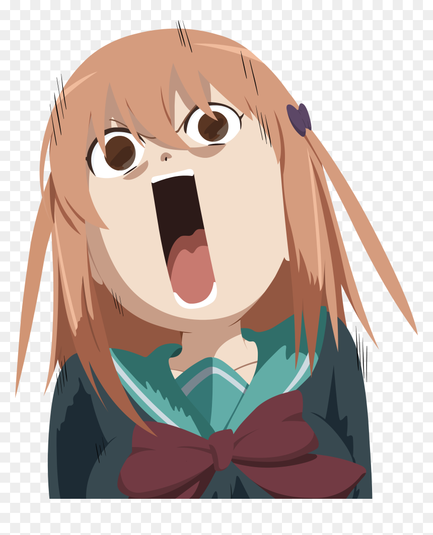 Hataraku Maou Sama Png, Transparent Png - scared girl png