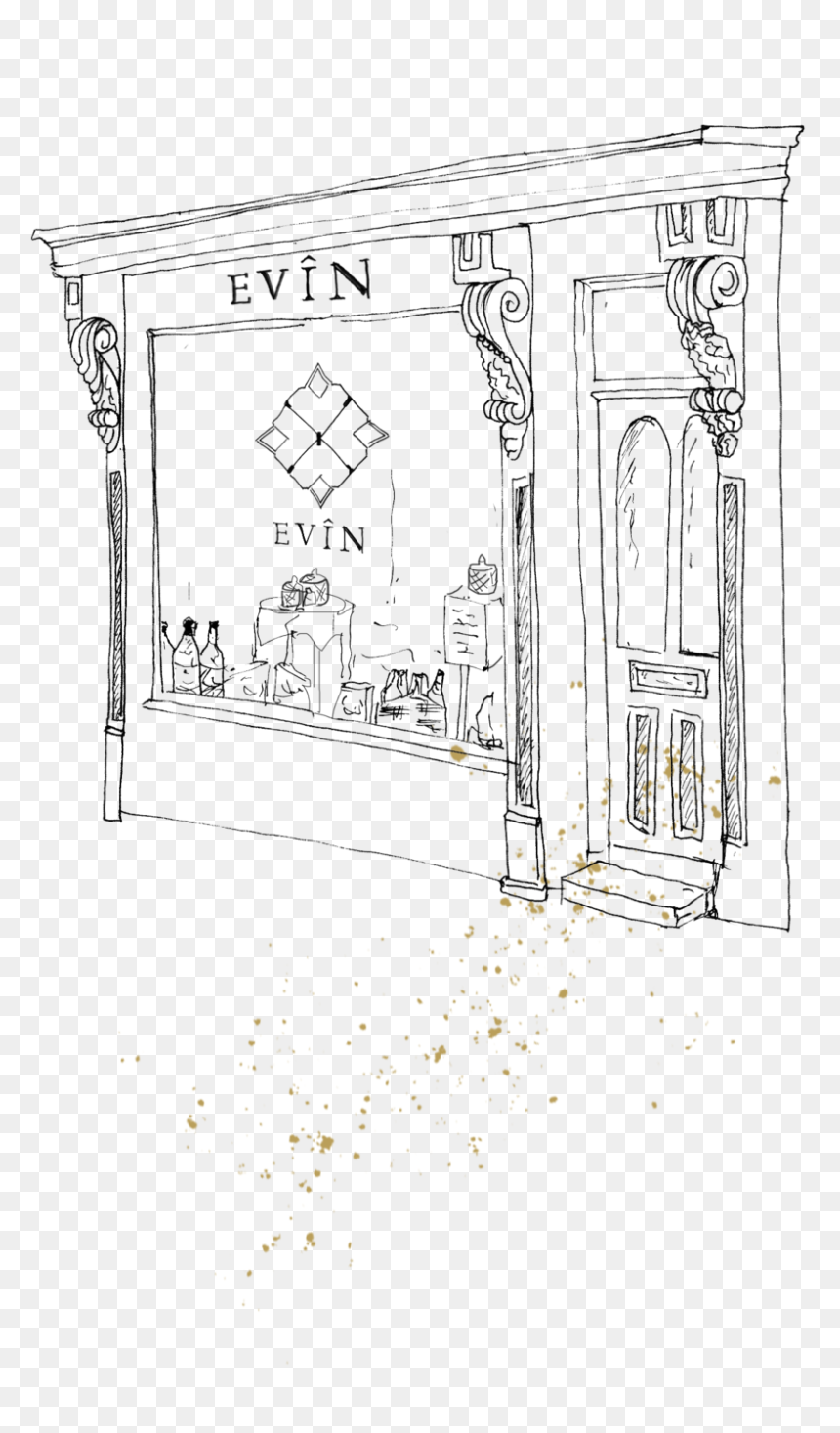 Evin Atelier Illo Final With Sparkles - Sketch, HD Png Download - sparkles.png