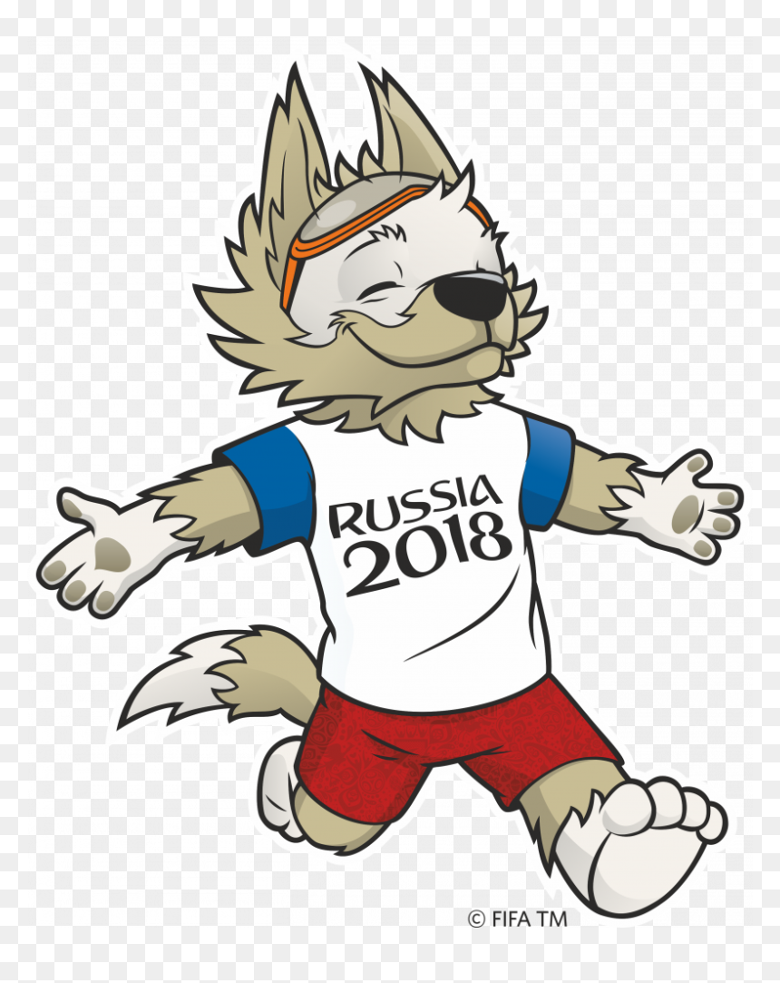 8 Fifa World Cup Logo Mascot Zabivaka Logo Fifa - Zabivaka Fifa World Cup 2018, HD Png Download - russia 2018 logo png