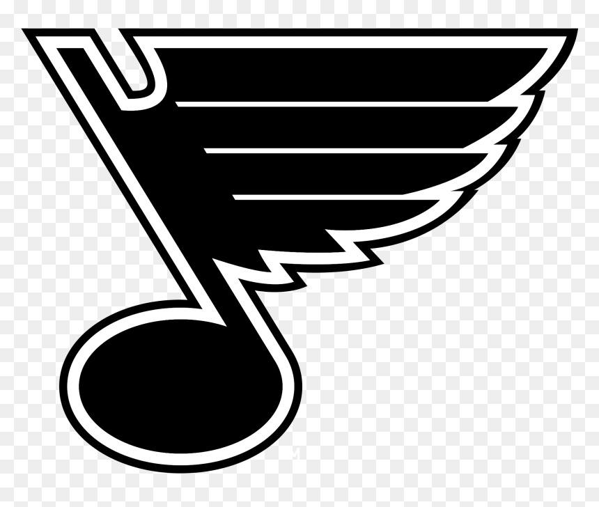 White St Louis Blues Logo, HD Png Download - new jersey outline png