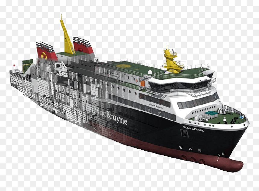 Ferry Boat - 102m - Ferguson Marine - Mv Glen Sannox Design, HD Png Download - ferry png