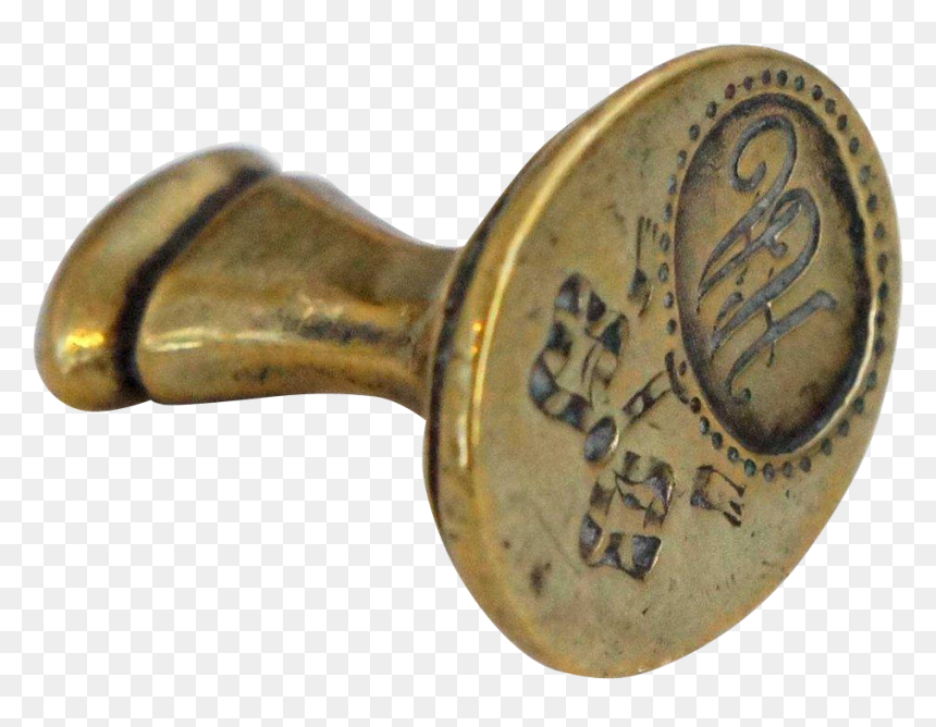 Continental Brass Wax Seal Monogram Stamp - Sealing Wax, HD Png Download - wax stamp png