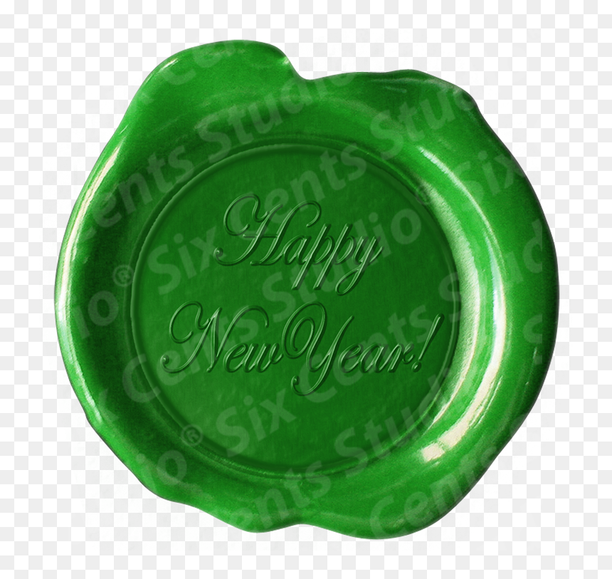 Wax Seal Phrase • Script • Happy New Year - Inflatable, HD Png Download - wax stamp png