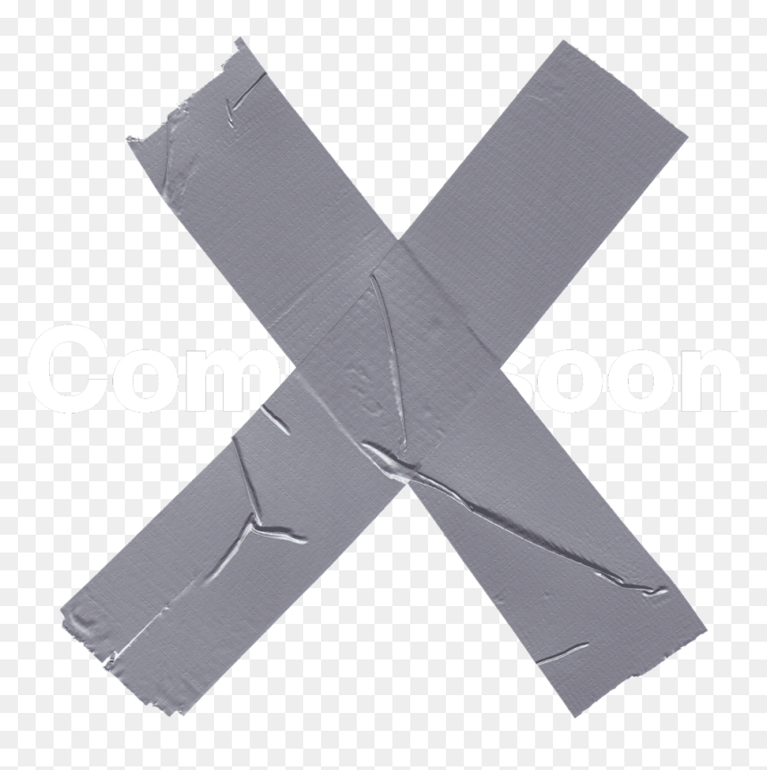 Duct Tape X Transparent, HD Png Download - coming soon ribbon png