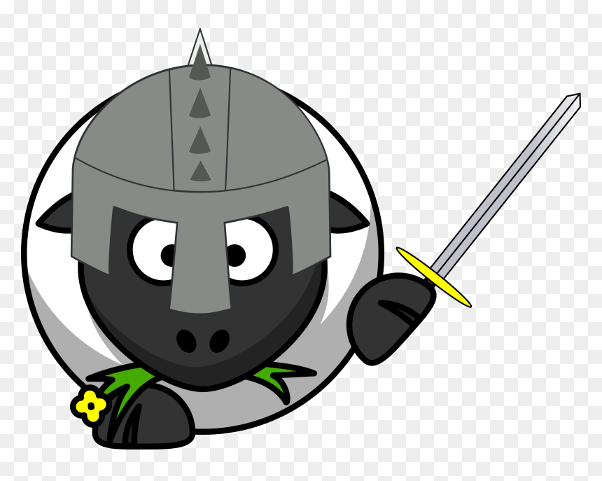 Sheep Clipart The Middle - Cartoon Sheep, HD Png Download - sheep clipart png