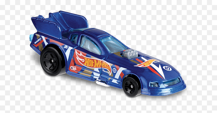 Mustang Funny Car Hot Wheels, HD Png Download - blue car png