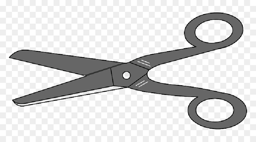 Scissors, Paper, Office, Barber, Hair, Cut, Cutting - Cartoon Scissors, HD Png Download - hair shears png