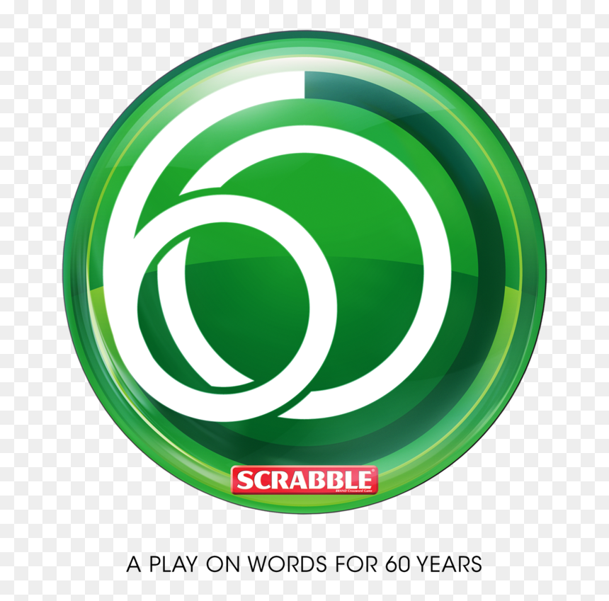 2015 Logo 60 Scrabble - Scrabble, HD Png Download - scrabble png