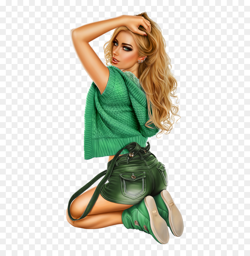 3d Girl, L 2604350335, Png V - Download Free Animated Movable Glitter Images Of Betty, Transparent Png - model girl png