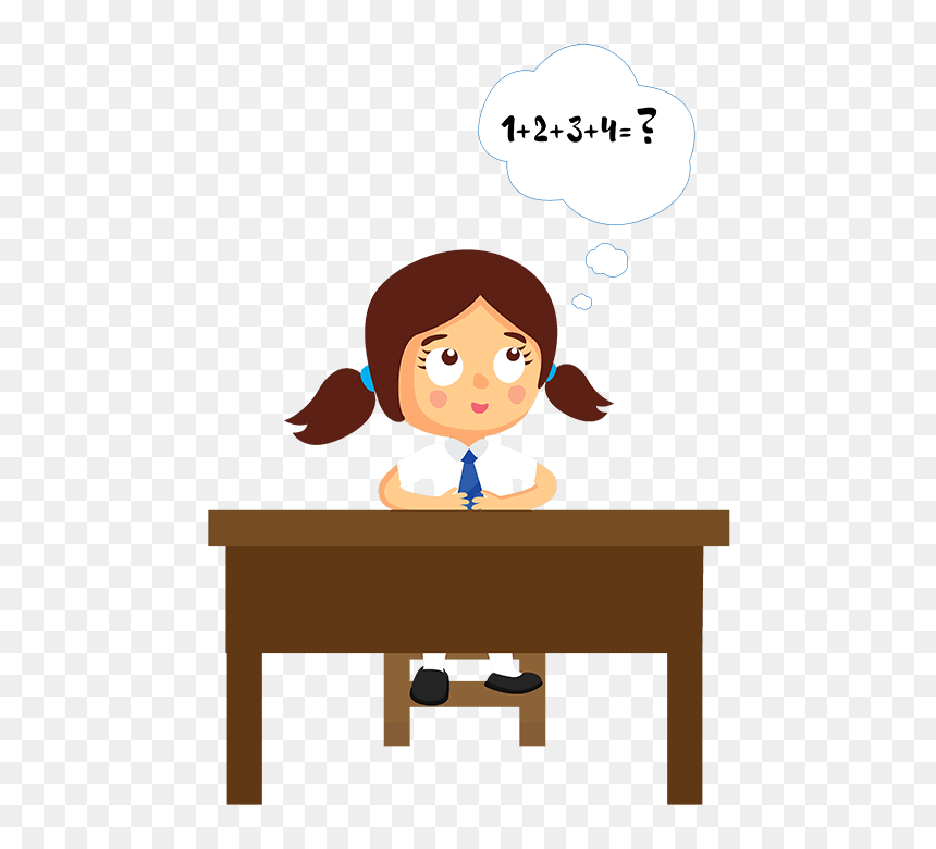 Think And Learn Physics At School Pupil Girl , Png - Cartoon, Transparent Png - pupil png