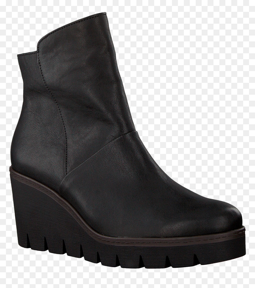 Black Gabor Lace-up Boots - Snow Boot, HD Png Download - new jersey outline png