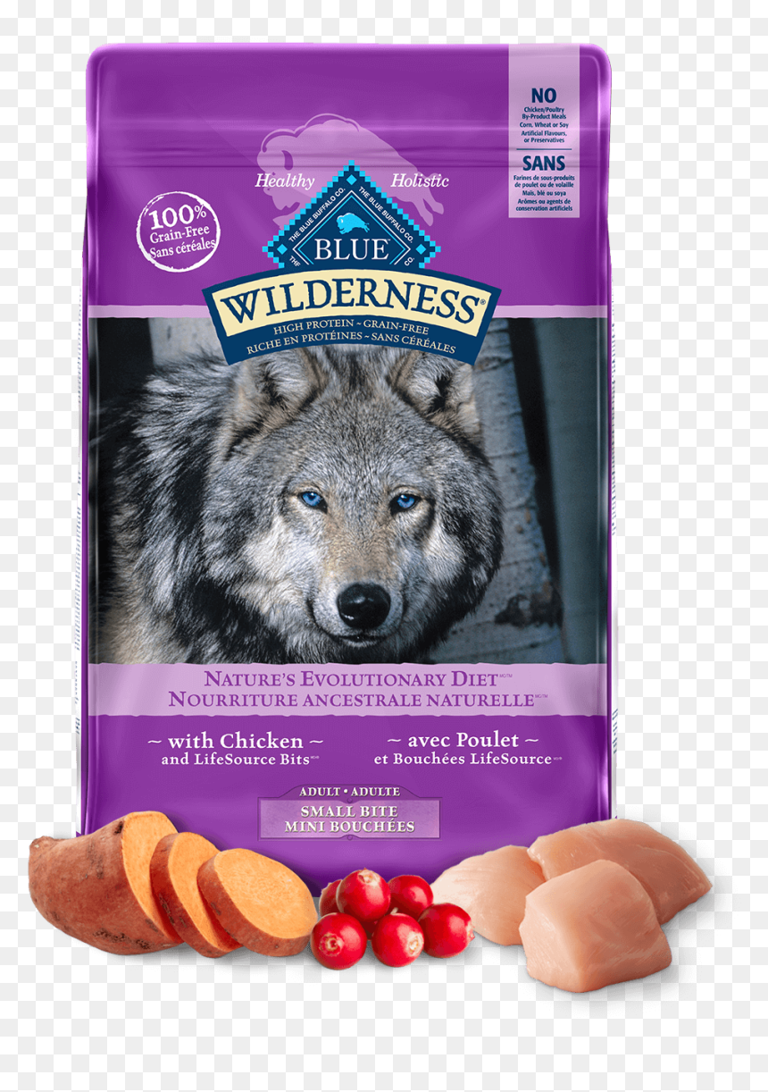 Blue Wilderness Adult Small Bite Chicken Dog Dry Food - Blue Buffalo Wilderness Chicken, HD Png Download - bite marks png
