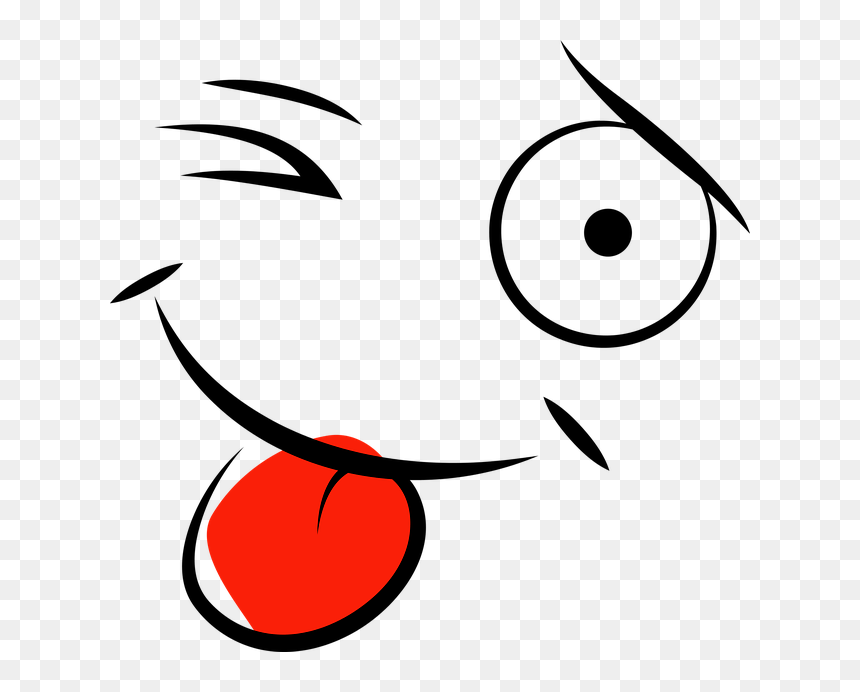 Cartoon Smiley Png, Transparent Png - cartoon tongue png