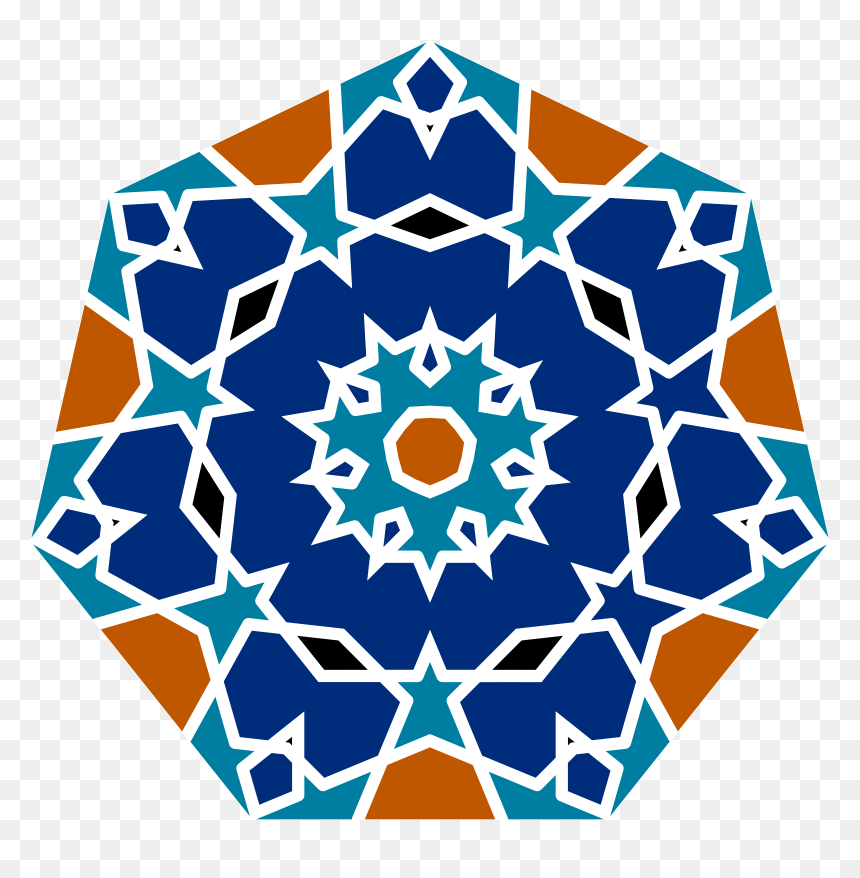 Tile Drawing Islamic - Geometric Islamic Tile Design, HD Png Download - islamic png