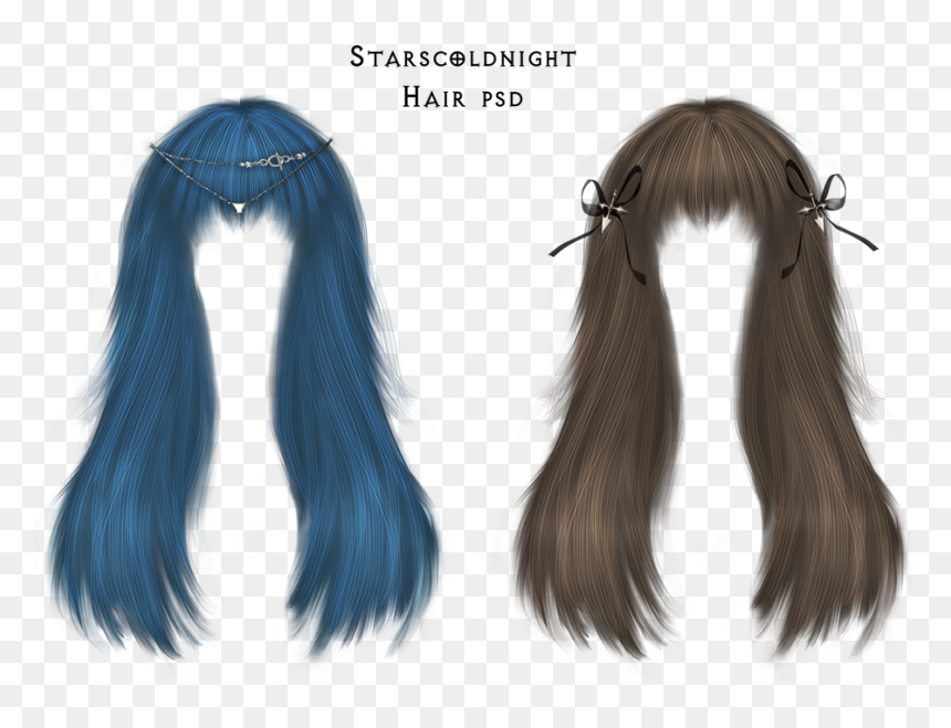 Thumb Image - Blue Hair For Photoshop, HD Png Download - hair png files