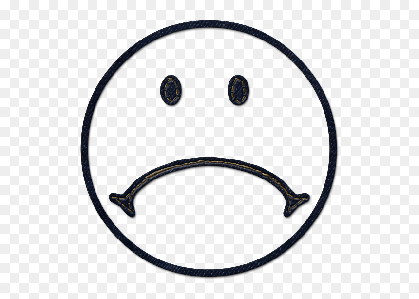 28 Collection Of Sad Face Clipart Black And White, HD Png Download - white smiley face png