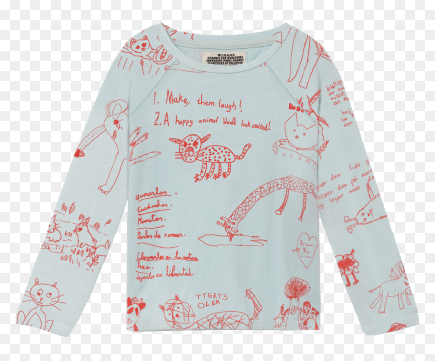 Long-sleeved T-shirt, HD Png Download - blue t shirt png