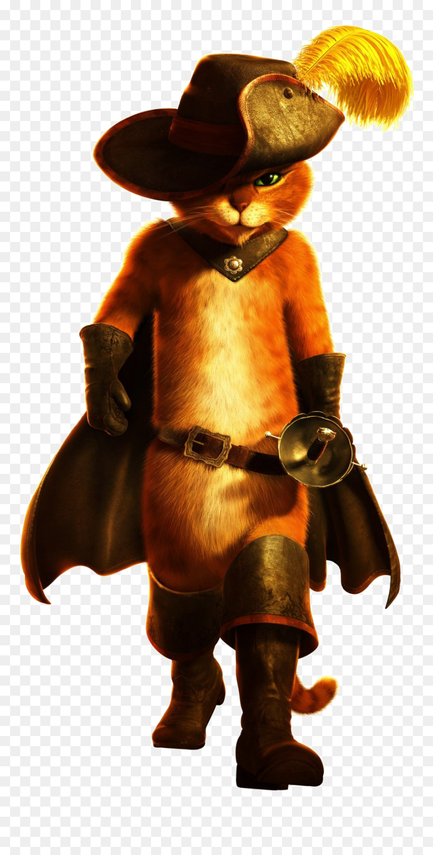Puss In Boots Png High Quality Image - Puss In Boots Walking, Transparent Png - cowboy boots and hat png