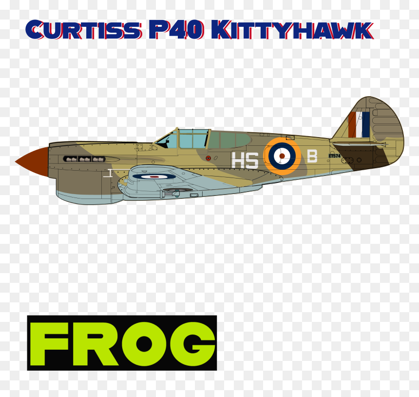 P40 Hsb Tshirt With Frog - Monoplane, HD Png Download - fighter jets png