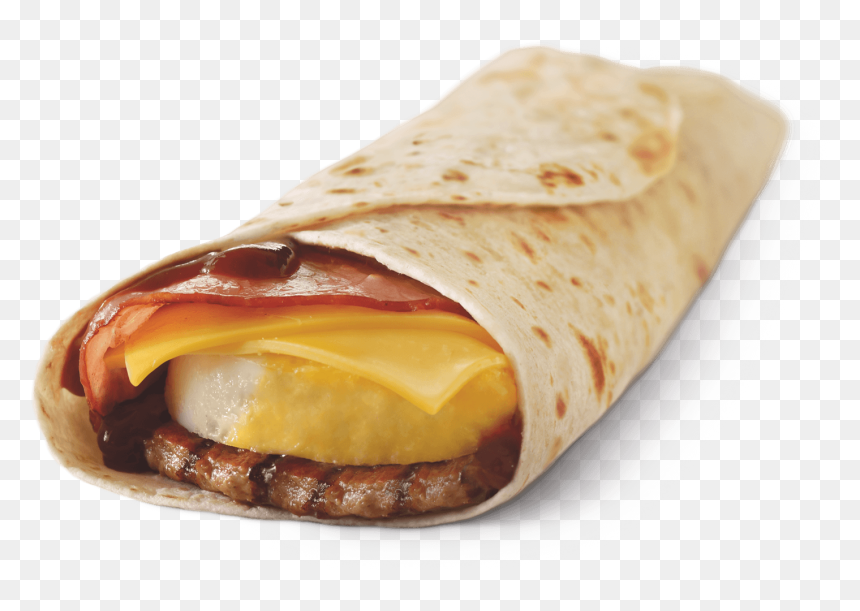 Hungry Jacks Brekky Wrap, HD Png Download - wrap png